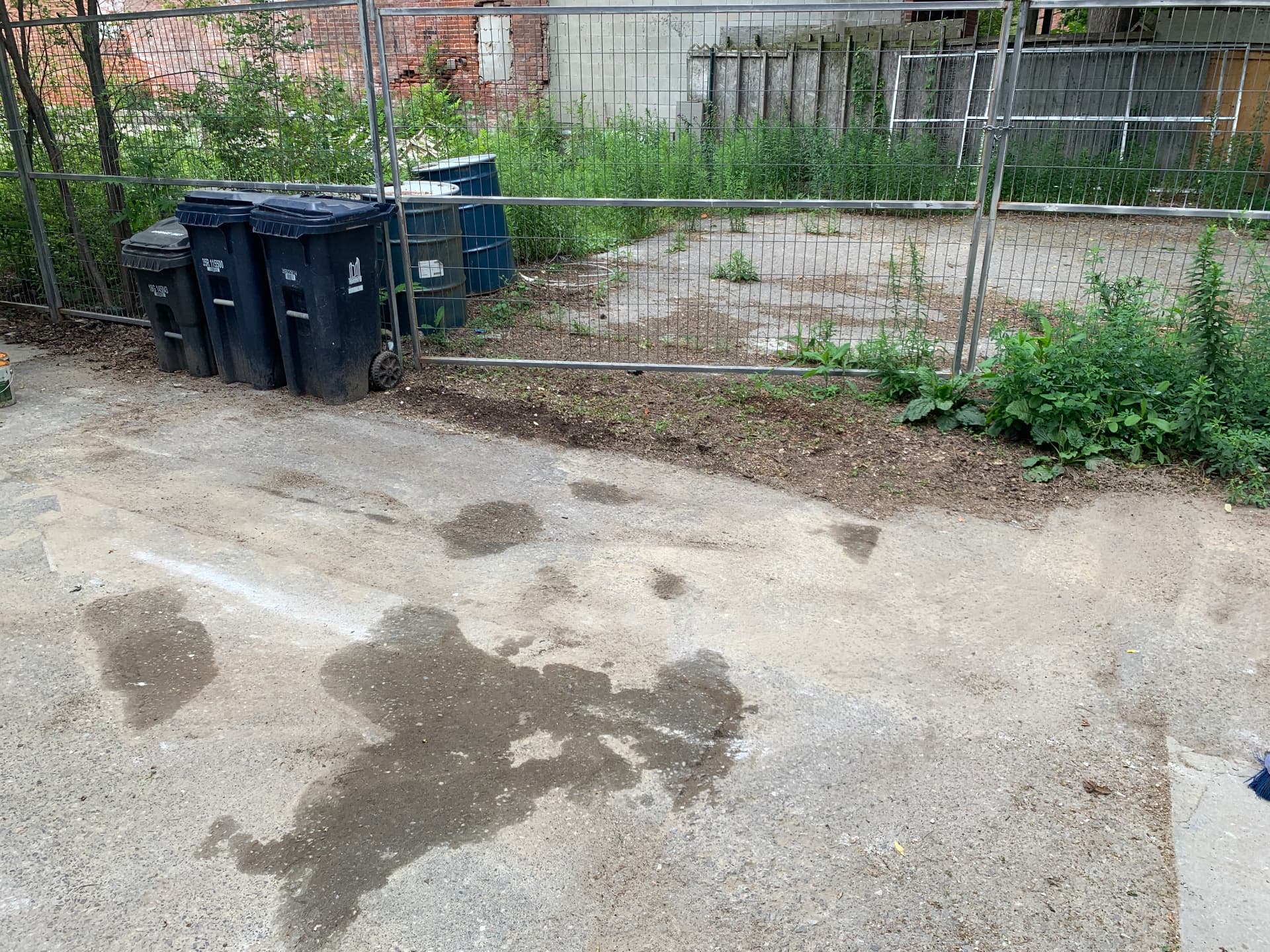 Construction & renovation junk — after
