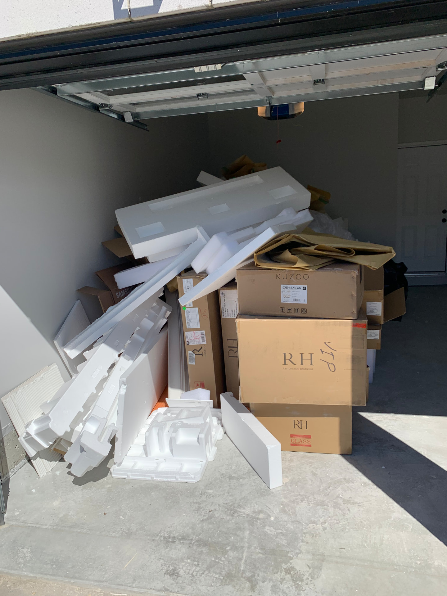 Garage cleanout — before